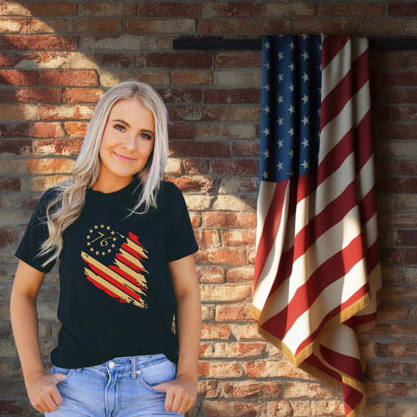 American 1776 Flag Patriot Tee Shirt